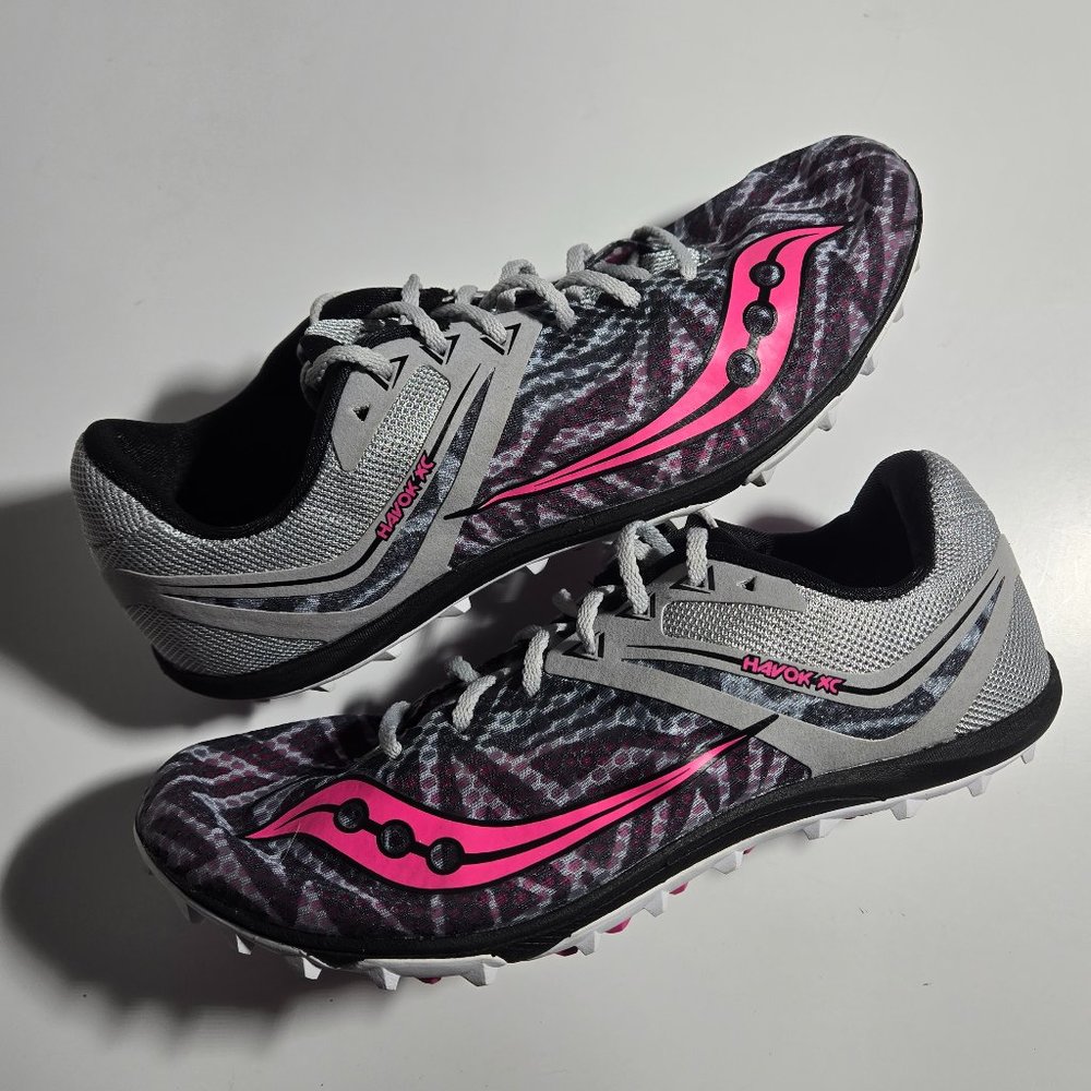 Saucony Women's Havoc XC Spike Pink / Gray / Black 8.5